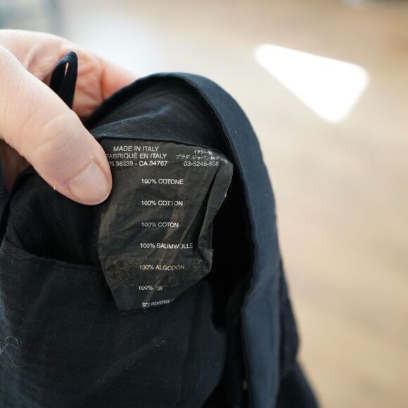 Prada Women's Black Velvet Trousers Size 50/ XL/16 100% Cotton - Picture 4 of 12